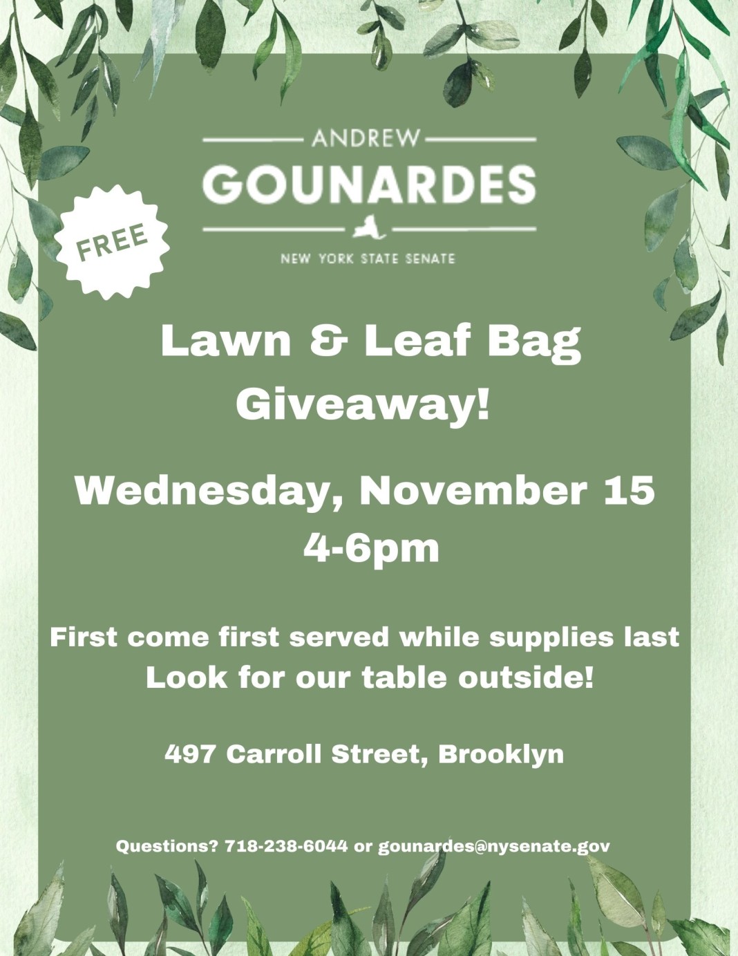 Livingston Street Conversion, Leaf Bag Giveaway & Thanksgiving Showcase